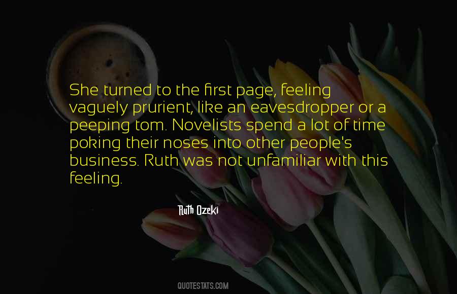 Quotes About Peeping #1126088