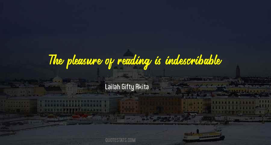 Quotes About Pleasure Of Reading #184271