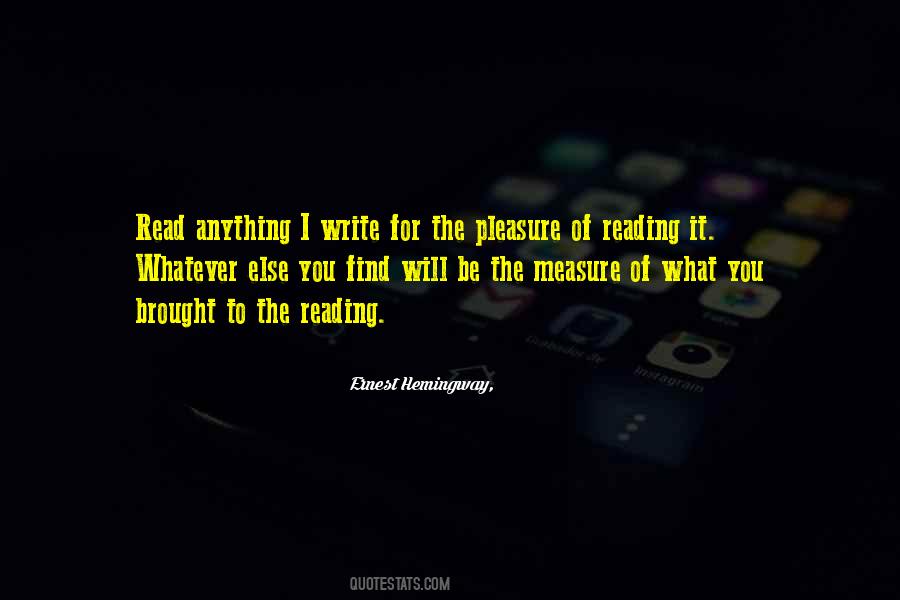 Quotes About Pleasure Of Reading #307013