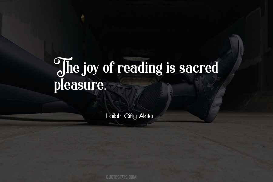 Quotes About Pleasure Of Reading #660356