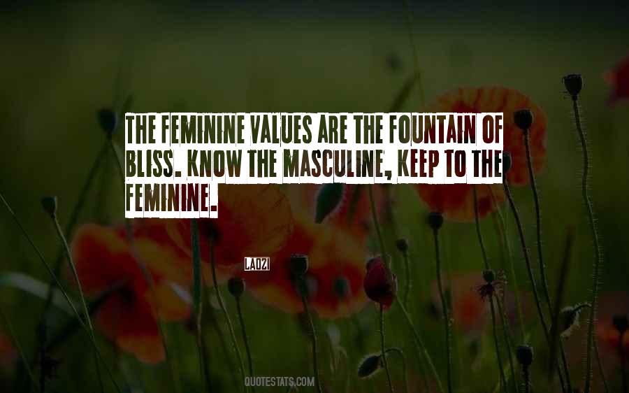 Quotes About Feminine #1249449