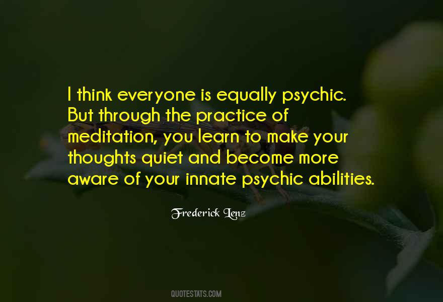 Quotes About Quiet Thoughts #771330