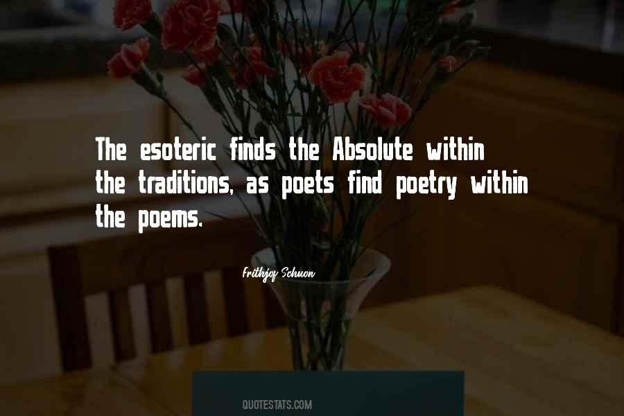 Quotes About Esoteric #1333047