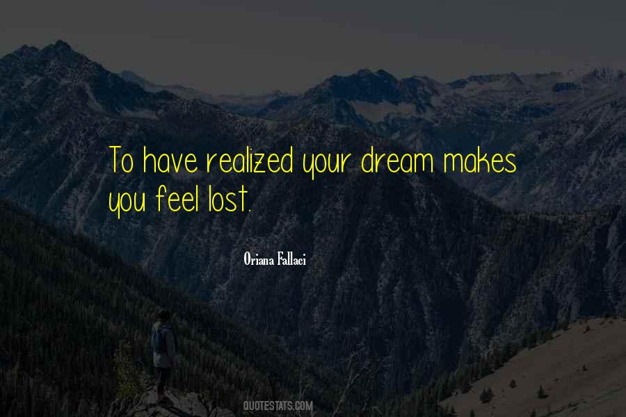 Lost Dream Quotes #1218868