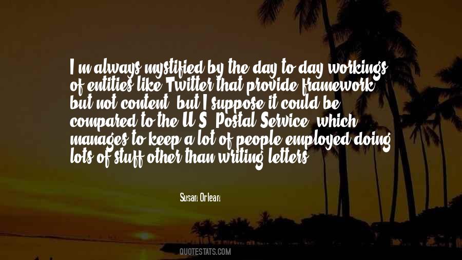 Quotes About Postal Service #61868