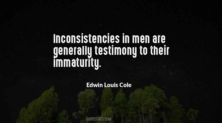 Quotes About Inconsistencies #1325757
