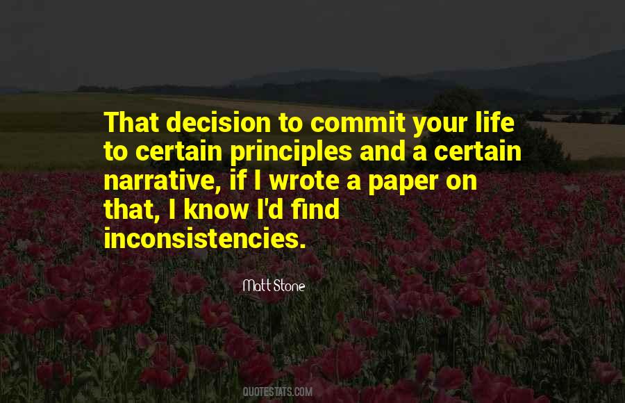 Quotes About Inconsistencies #568140