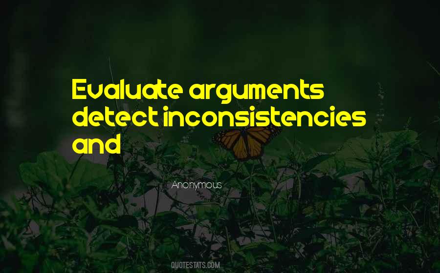 Quotes About Inconsistencies #801602