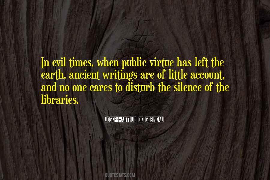 Quotes About Silence And Evil #635490