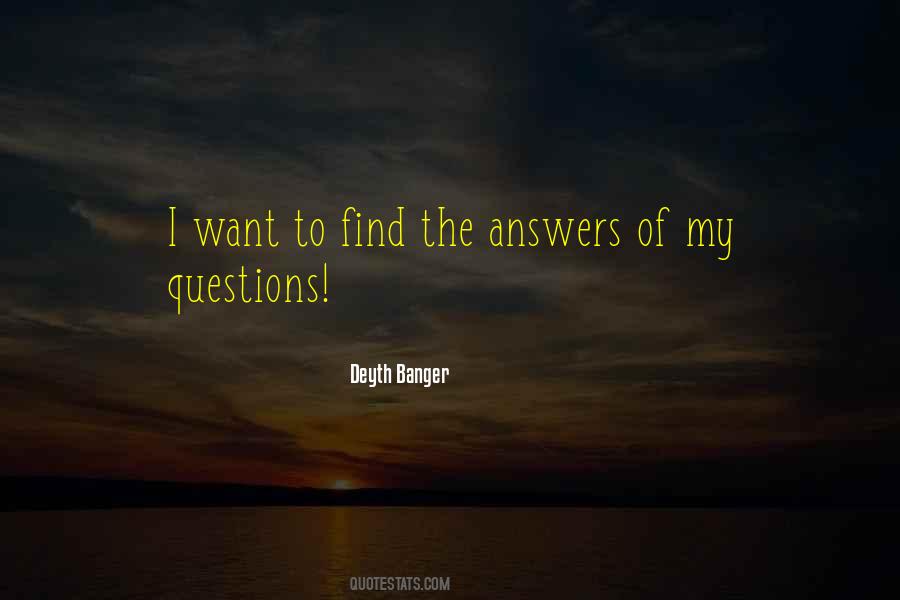 Quotes About Questions With No Answers #33227