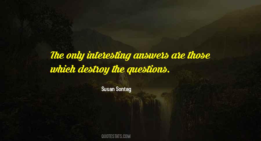 Quotes About Questions With No Answers #40119