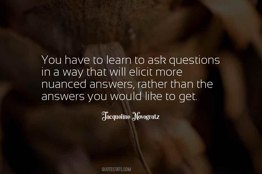 Quotes About Questions With No Answers #64128