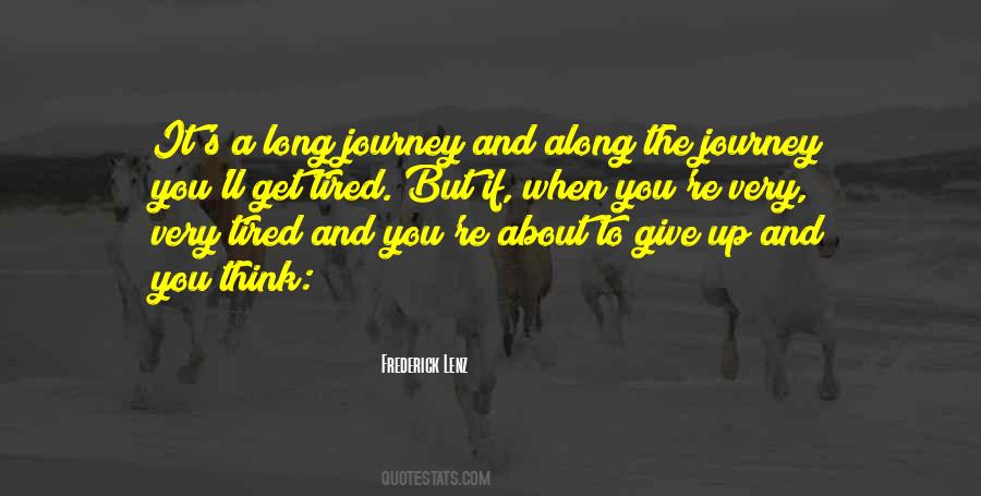 Long Journey Quotes #1352676