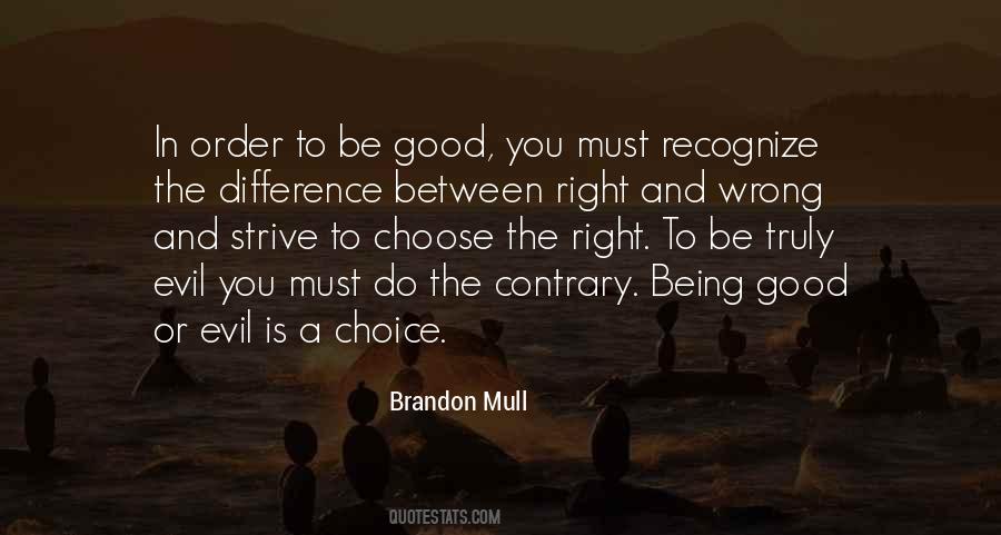 Quotes About The Choice Between Good And Evil #624813