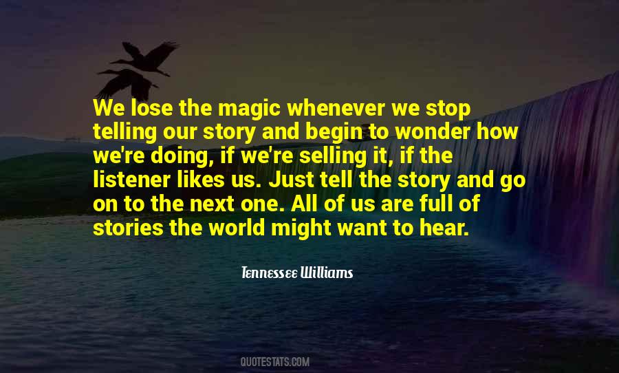 Quotes About Telling Our Stories #1478240