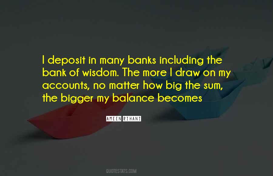 Bank Deposit Quotes #391946