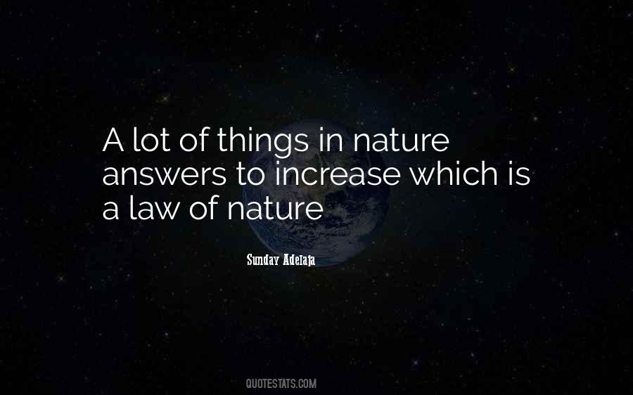 Quotes About Law Of Nature #1013288