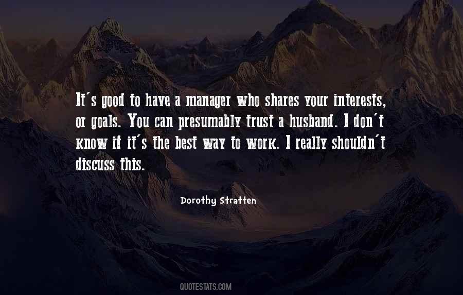 Quotes About A Manager #975376