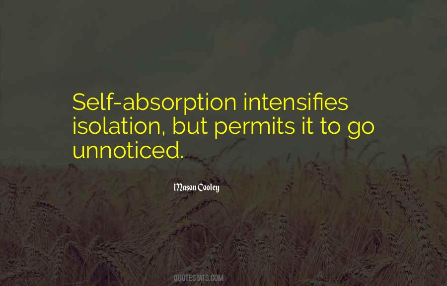 Quotes About Absorption #556045