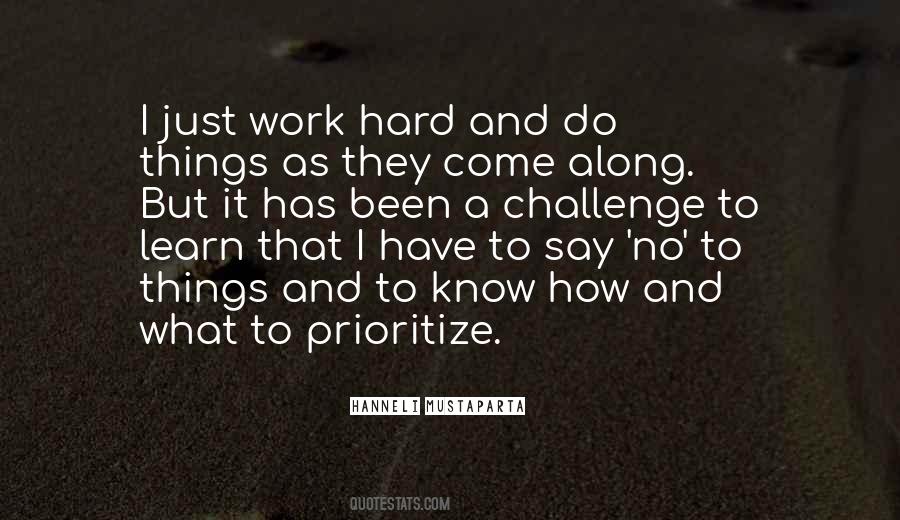 Quotes About Prioritize #453909