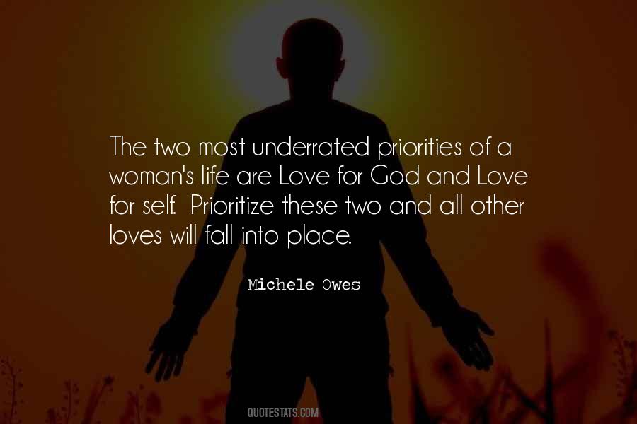 Quotes About Prioritize #709629