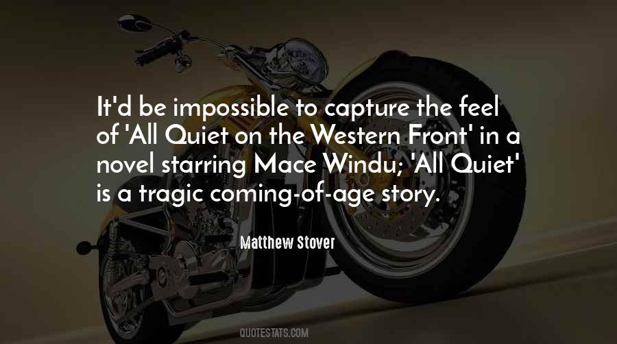 Coming Of Age Novel Quotes #325233