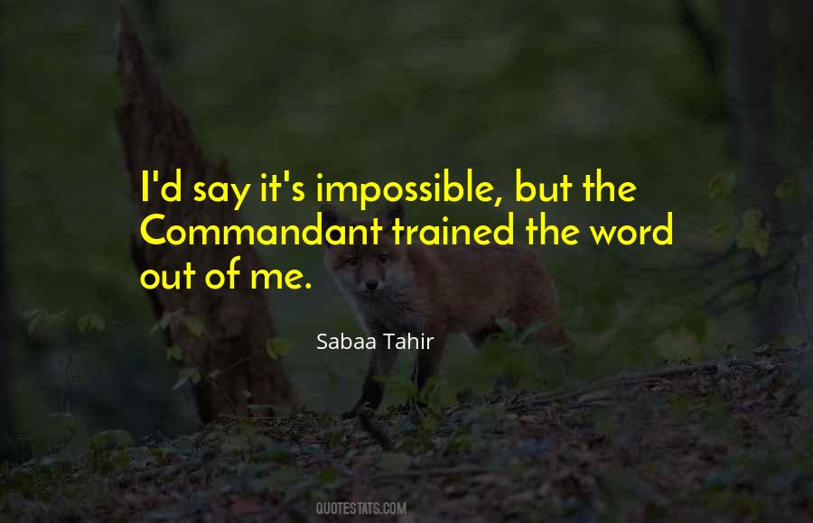 Word Impossible Quotes #179247