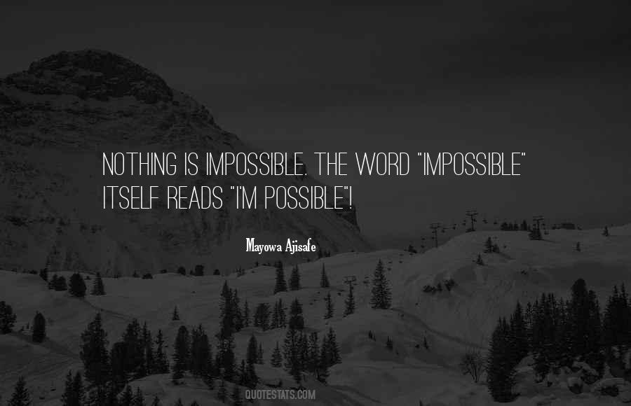 Word Impossible Quotes #1795870