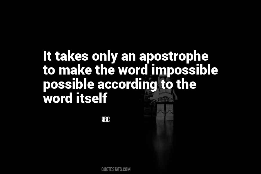 Word Impossible Quotes #581886