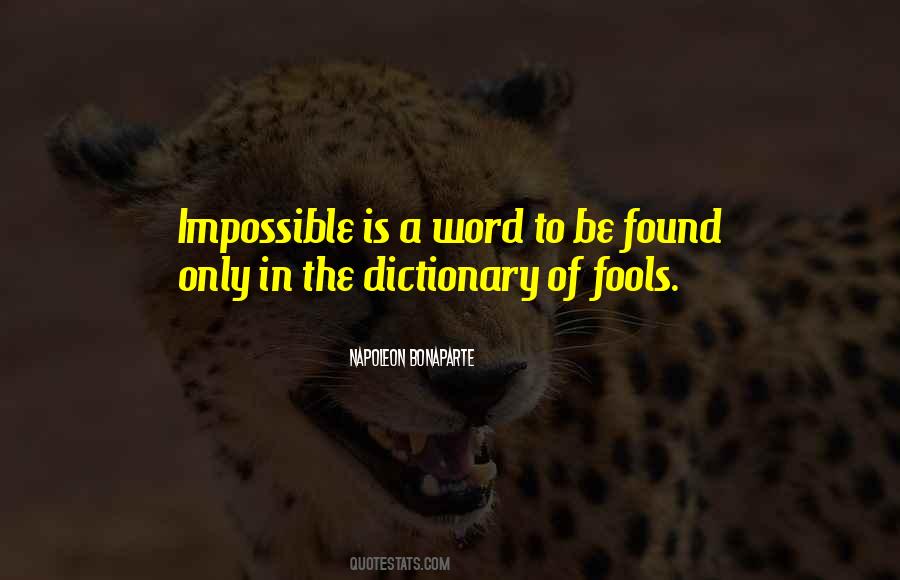 Word Impossible Quotes #905265