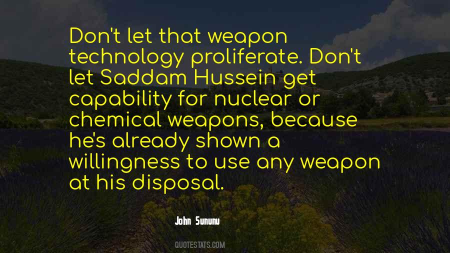 Quotes About Chemical Weapons #186817