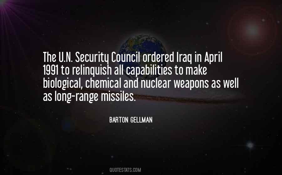 Quotes About Chemical Weapons #481358