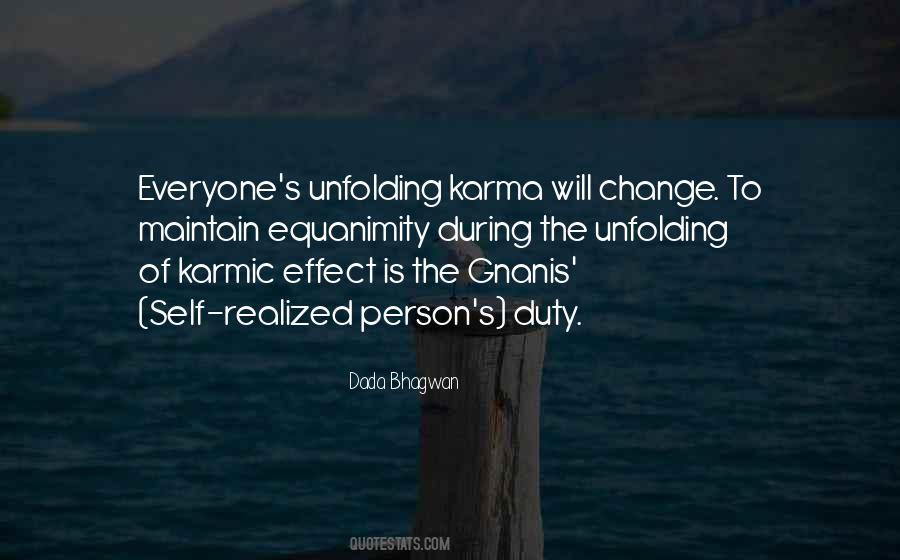 Unfolding Karmas Quotes #435520