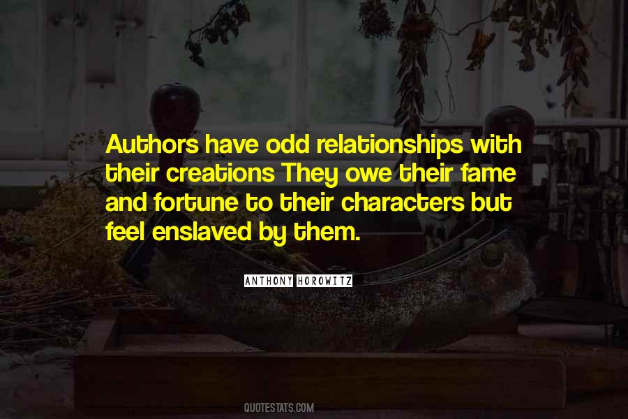 Quotes About Authors And Their Characters #757833