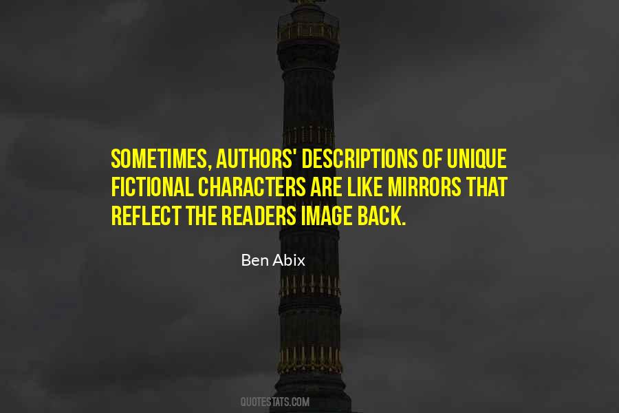 Quotes About Authors And Their Characters #775967