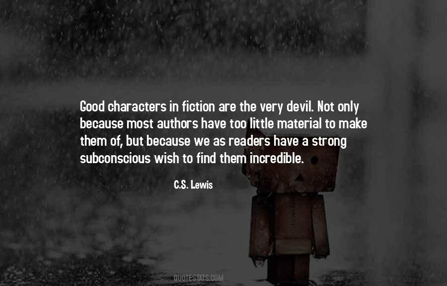 Quotes About Authors And Their Characters #88622