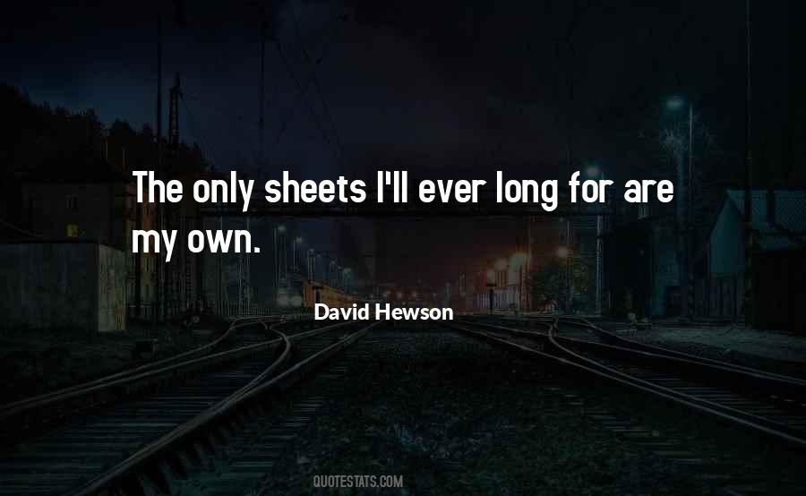 Quotes About Sheets #239035