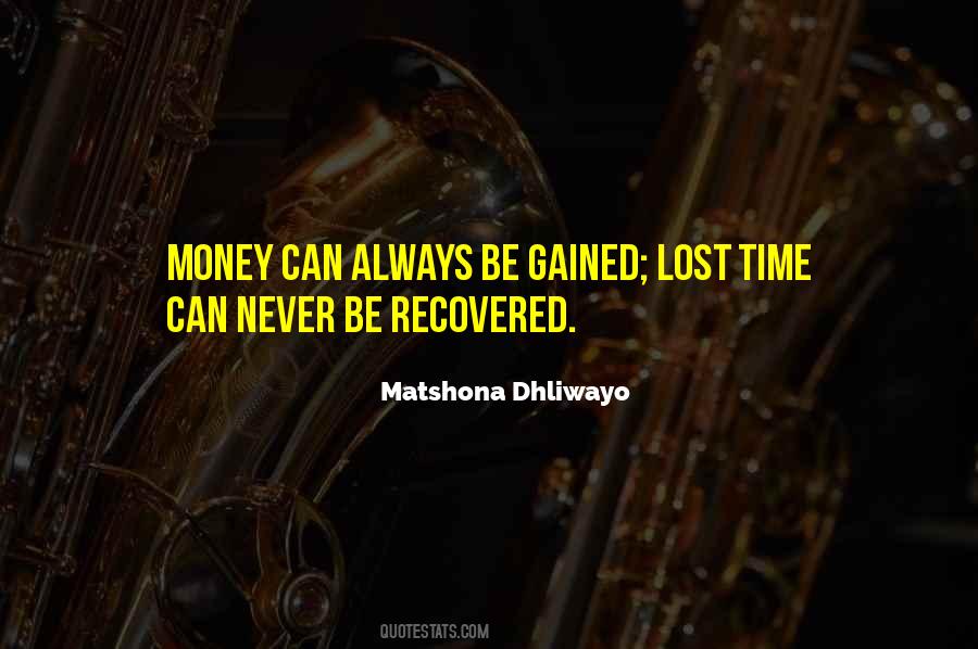 Lost Money Quotes #100040