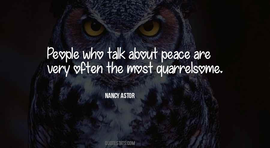 Quotes About Quarrelsome #1116246