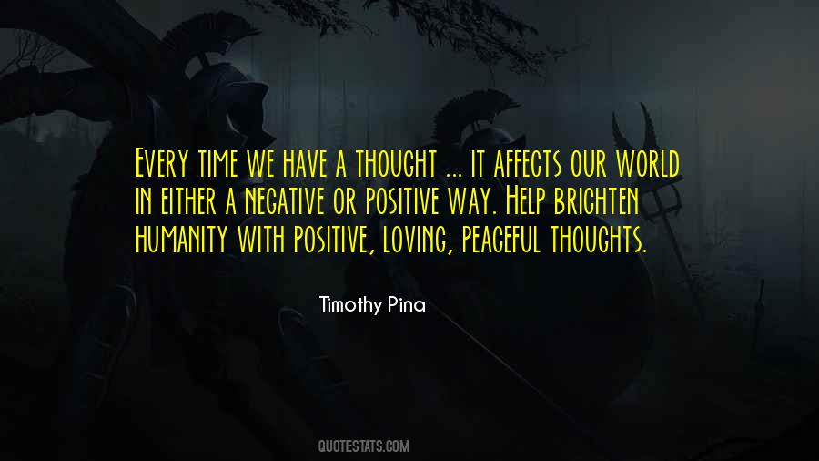 Thoughts Of Peace Quotes #1099406