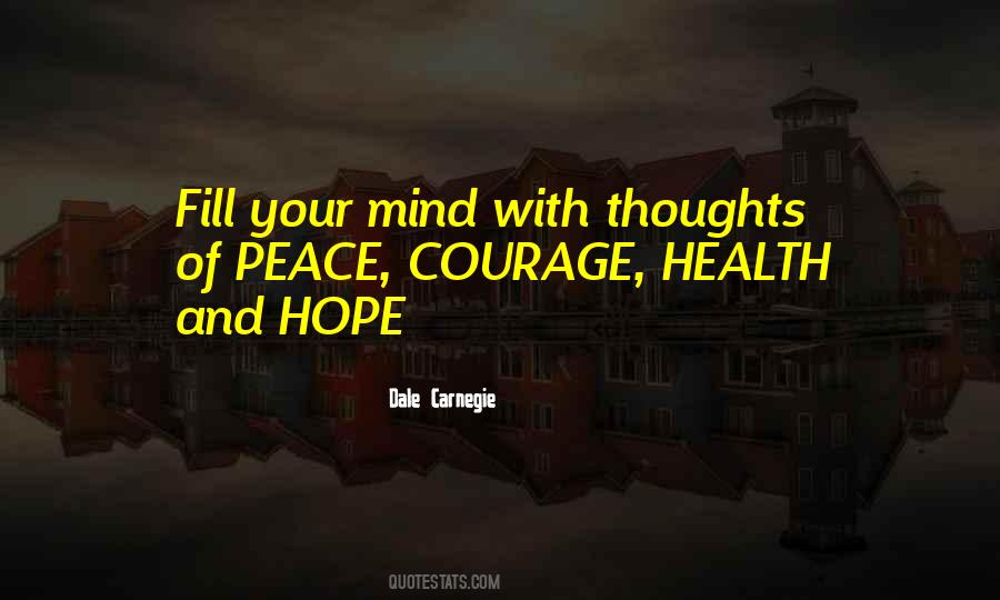Thoughts Of Peace Quotes #161322