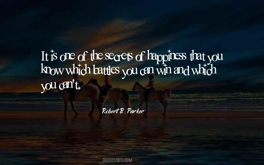 Quotes About Secrets Of Happiness #153178
