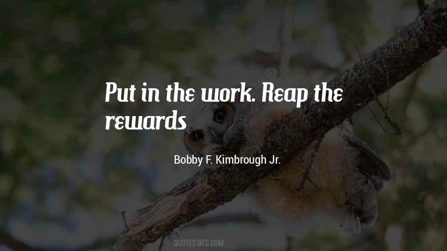 Work Rewards Quotes #1018667