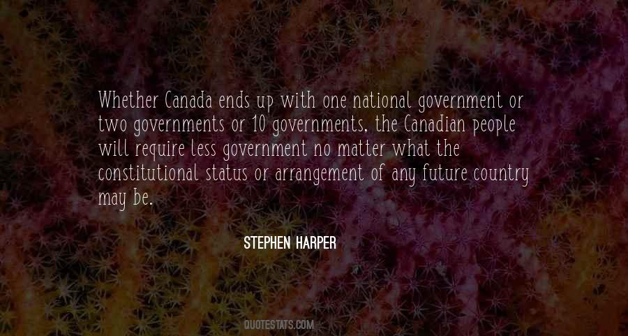 Quotes About Canadian Government #1156258