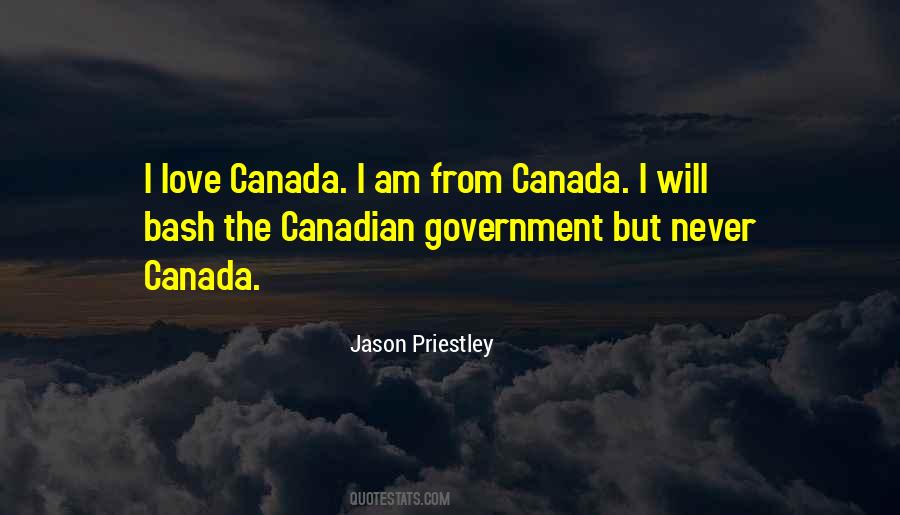Quotes About Canadian Government #1841897