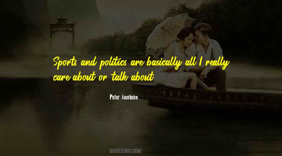 Sports And Politics Quotes #1039577