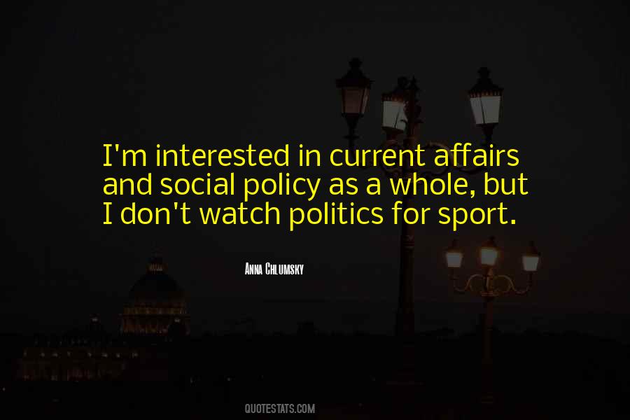 Sports And Politics Quotes #1187039