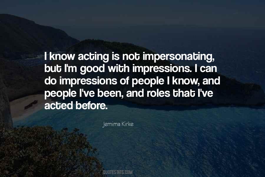 Quotes About Impressions #1187447