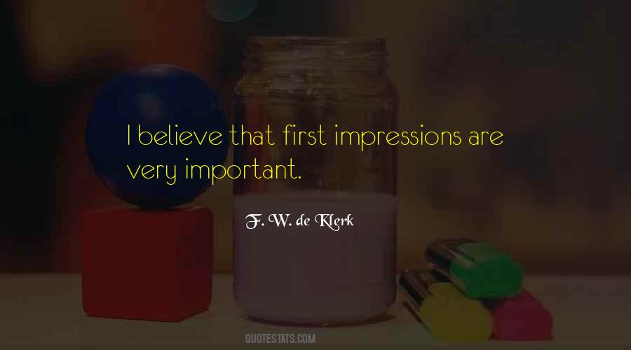Quotes About Impressions #1189386