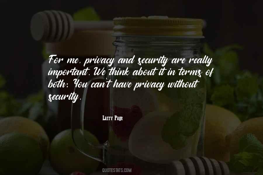 Quotes About Privacy And Security #807887